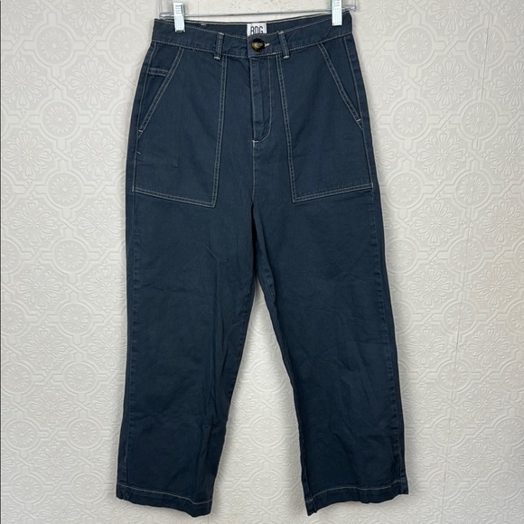 Urban Outfitters Pants - BDG Urban Outfitters Navy Wide Leg Cargo Pants Utility Utilitarian 29